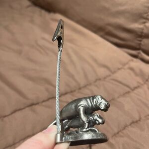 Silver manatees picture holder